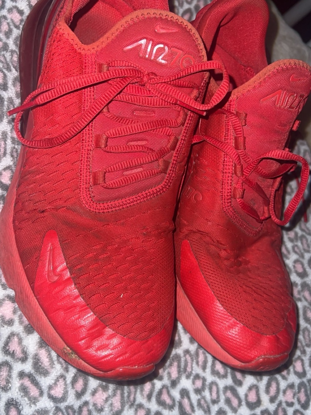 Nike Red Air Max 270 Shoes